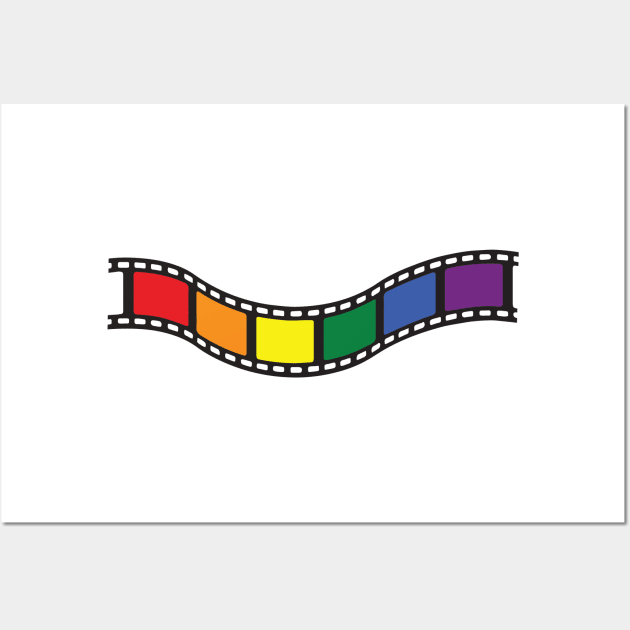 Film Strip - Rainbow Pride Wall Art by LaLunaWinters